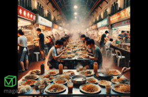 chinatown hawker leftovers consumption