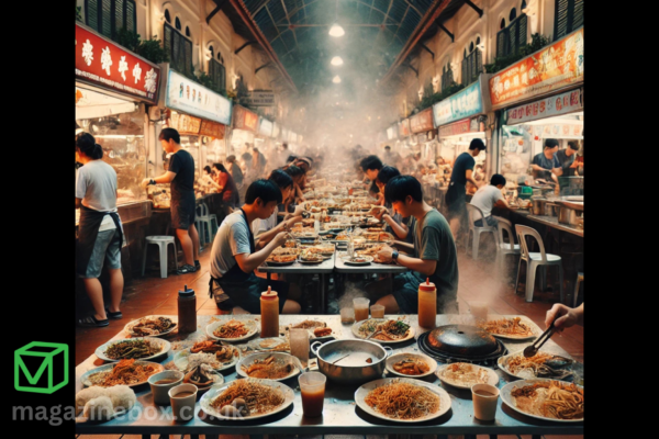 chinatown hawker leftovers consumption