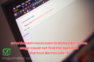 errordomain=nscocoaerrordomain&errormessage=could not find the specified shortcut.&errorcode=4